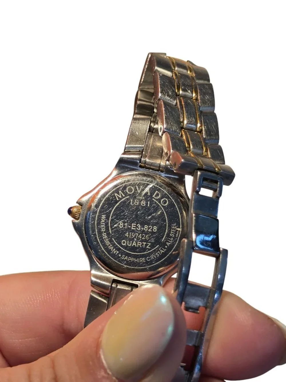 Movado Womens Two-Tone Stainless Steel Quartz Watch With Roman Numerals & Date